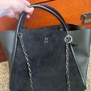 Itzy titzy black diaper tote bag